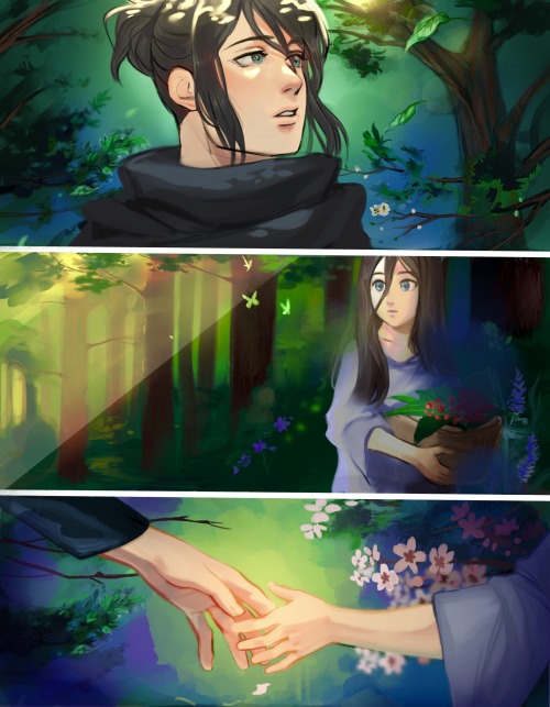 Here’s my illustration of @nezvmii ‘s fic for the @no6zine :D 