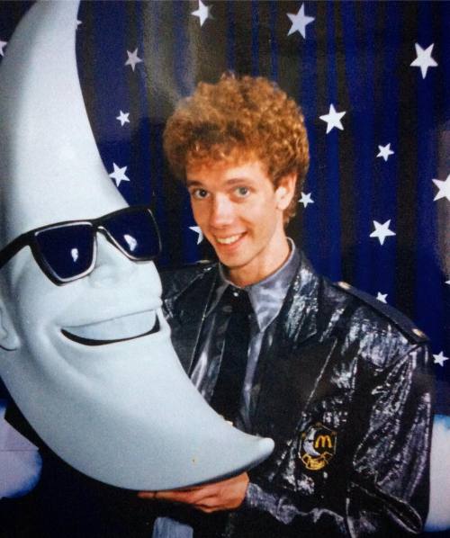 phoneus: actordougjones:  #TBT Yes, for those of you old enough to remember, it was right around this time in 1987 that my McDonald’s “Mac Tonight” commercials started airing. 3 years and 27 spots bought our first house, and marked me as the tall,