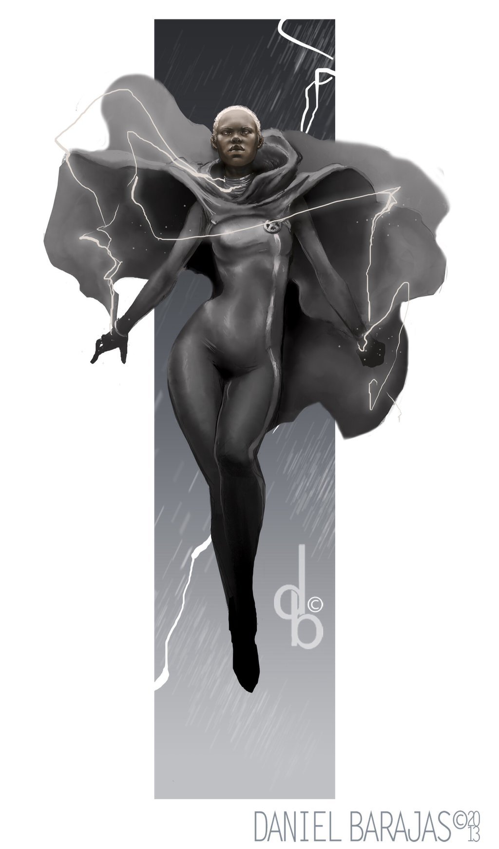 superheroesincolor:    Storm (Ororo Munroe) X-Men by   Daniel Barajas  [ Follow