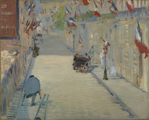 The Rue Mosnier with FlagsÉdouard Manet (French; 1832–1883)1878Oil on canvasThe J. Paul Getty Museum