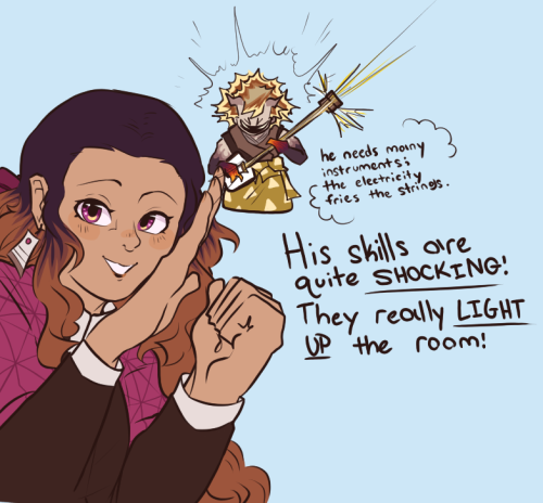 Hi, Just Wanted To Say I Love Your Demon Crew AU, And I Have An Idea/question. Would Zenitsu Still Be