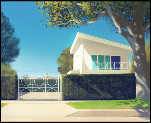 - A house in Burbank -Sometimes i take a drive around a city where i live to look for inspiration. M