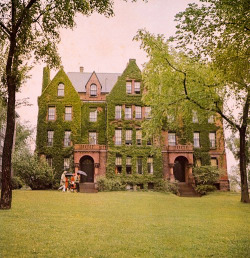 ivy-league-style:  Brown University on a rainy day