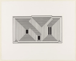  Josef Albers, Sanctuary, from the series Graphic Tectonic. 1942. 