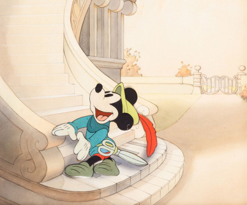 the-disney-elite:Original hand-painted production cel and background setup from Walt Disney’s Brave 