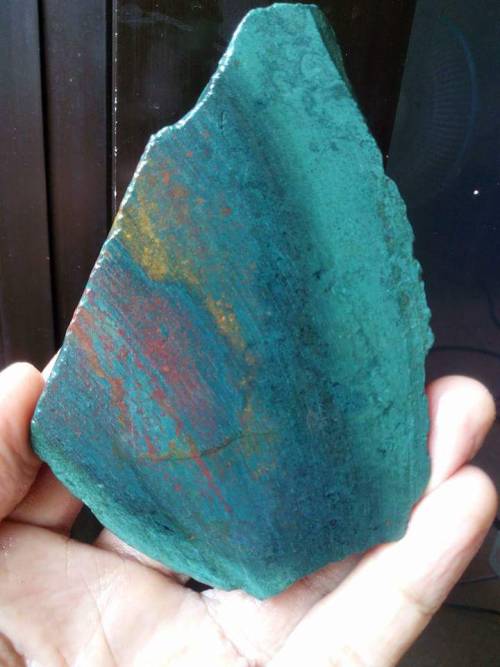 gorgeousgeology:The mineral aggregate Heliotrope is also known as bloodstone. It is a variety of jas
