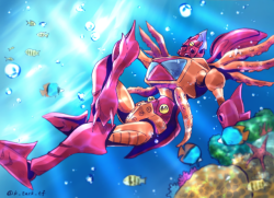 k-tack888:  Scuba(Claw Jaw) &amp; Ikard - Beast Wars II