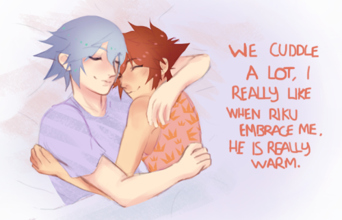 paopuroomies:  Sora: Do I really do that?!Riku: Yeah and you snore as well.Sora: What?!