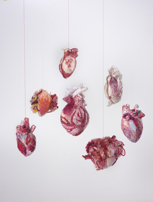 itscolossal:Elaborately Embellished Heart Sculptures by Ema Shin Reflect On the Anonymous Legacies o