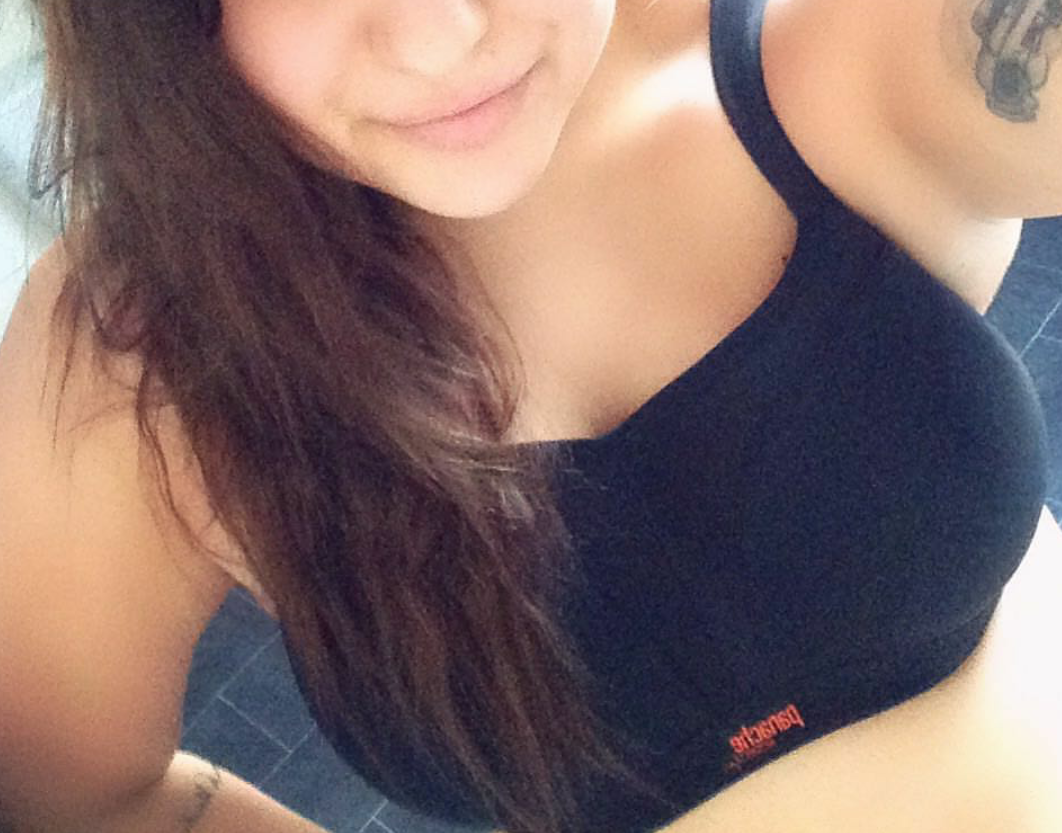 dirtyprincessliv:  Always try to get a workout done. Sports bras are a life saver