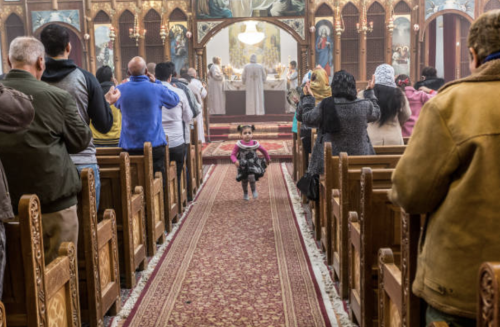 Christian Copts attend Sunday Mass in Amman, on March 24, 2019.> Photos: Dominika Zarzycka.