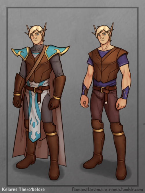 ramavatarama-o-rama: Finally finished those 2 outfits, so now I can upload this whole thing together! I had a lot of fun with Kelares current outfits, so I kinda wanted to take a look back, so far until his late life on Quel’thalas (probably will be