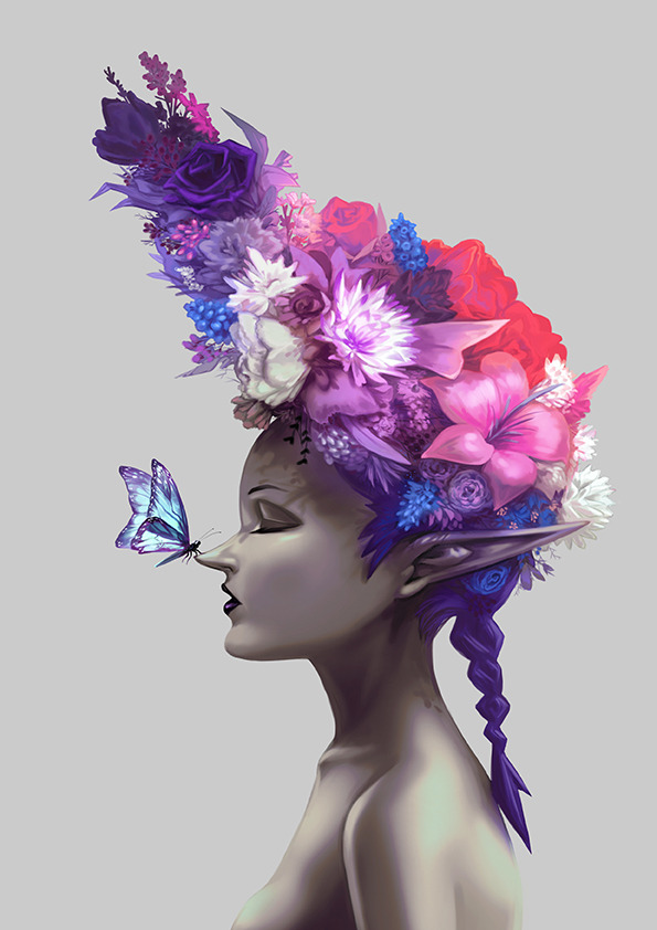 awesomedigitalart:  i see you again by ~mifii 
