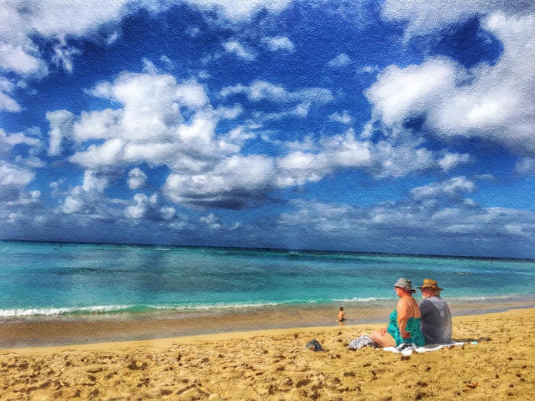 at Waikiki Beach