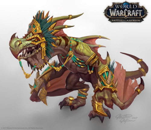 djlegz:zorgiascribbles:quarkmaster:World of Warcraft - Pa'ku ConceptConcept art of Pa'ku, the Pterro