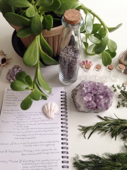 ssummerbliss:  freeyourssoul:  floralwaterwitch:  I made some herbal bundles using fresh thyme, rosemary and dill weed ─ each created with its own special intent and purpose 🌾🌸✨    summer paradise 