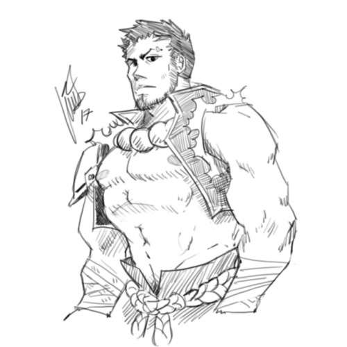 pecs-party:I decided to do warm-ups by drawing Final Fantasy hotties with nipple teases