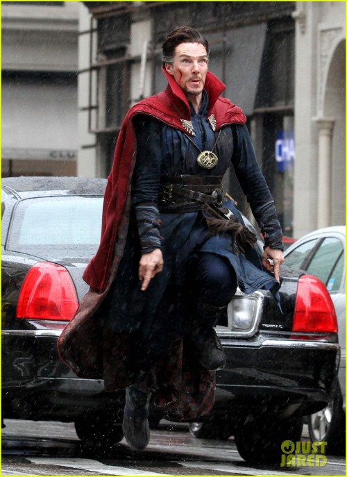 Porn photo cumberbuddy:  Doctor Strange filming in NYC