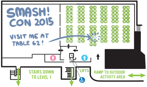 i’ll be tabling at SMASH! con from August 8-9 in Sydney! this will be my second year at SMASH! so co