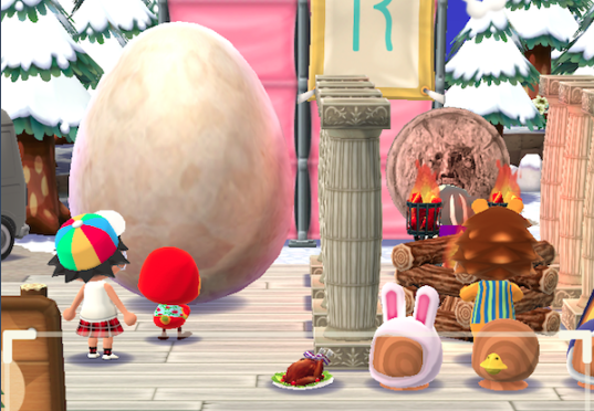 coxinyoface:  oh hey cool ava’s special request finished! now to place it in my camp– ….uh. why is it not placing??? it’s supposed to go into the circle how big could it possibly– ….uh …nintendo. nINTENDO!! that is not a “large egg”!!!