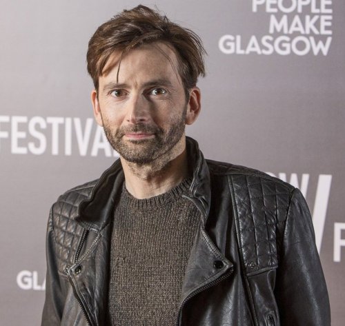 David Tennant and THAT black leather jacket