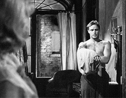 terrysmalloy:  Marlon Brando in ‘A Streetcar Named Desire’, 1951.  &ldquo;Now