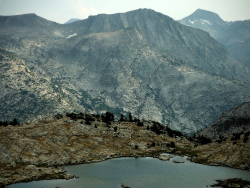 Big Moccasin Lake, Pinnacles Lakes Basin, John Muir Wilderness, Sierra Nevada Mountains, California,