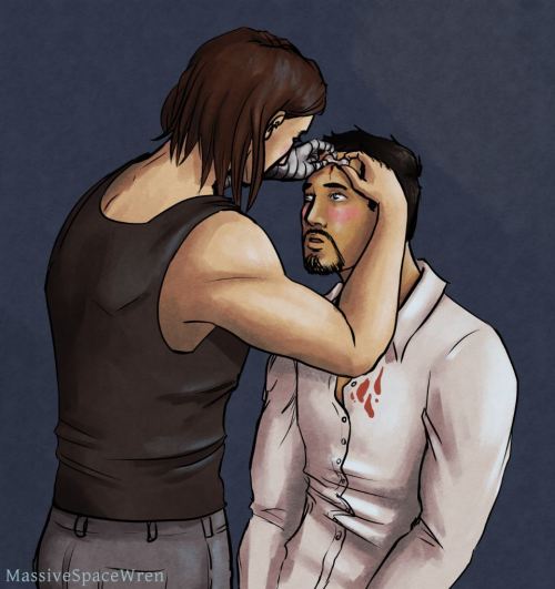 I finished this 616 Bucky/Tony artwork for the @what2finish charity auction! I hope you like the res