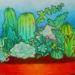 cactuseeds:  Drew my plaaants! #art #artistsoninstagram #plants #drawing #succulents #cactus