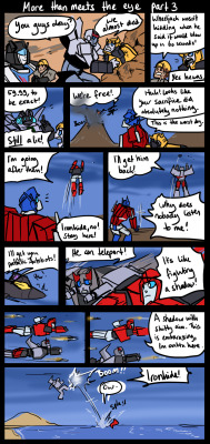 strawberrieninja:  herzspalter:  More than meets the eye Part 3 This one isn’t very good, I apologize. Also, it’s confusing as hell. And so, the Pilot comes to an end, in a confusing little finale filled with robots having silly plans, Starscream