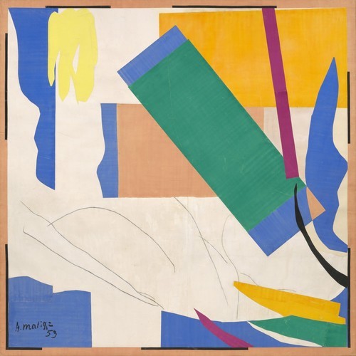 artist-matisse: Memory of Oceania, Henri Matisse, Nice-Cimiez, Hôtel Régina, summer 1952-early 1953,