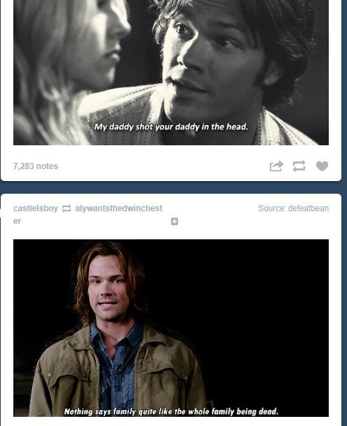 speightdaysaweek:  a poem, by Sam Winchester 