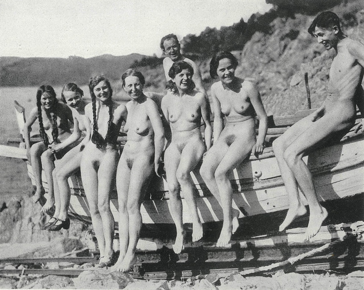 nudiarist:  German nudists in the south of France, summer 1932. Fourth from left