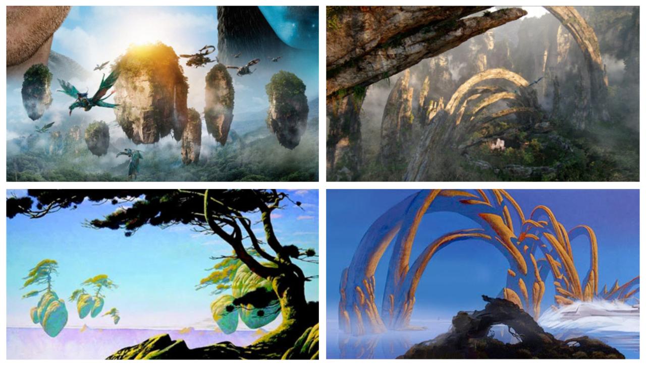 Above: Avatar. Below: Roger Dean.