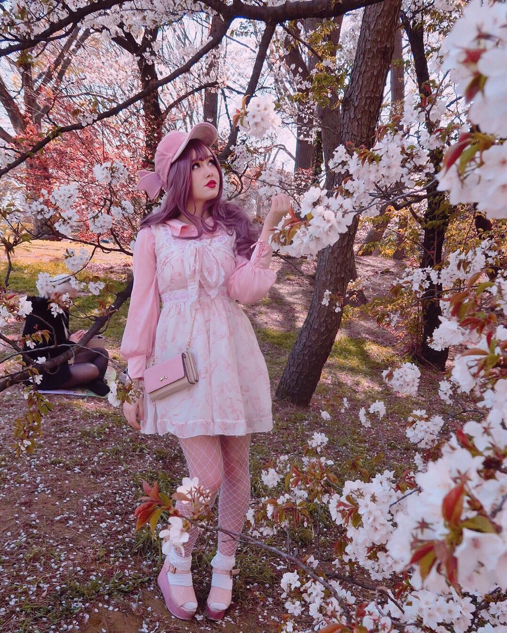 capsule-bunny: This year’s Sakura outfit pictures 🌸💕 IG @capsulebunny  