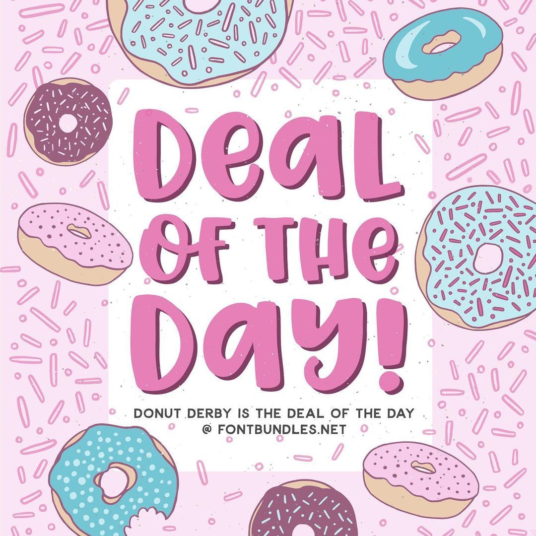 Donut Derby is the Deal of the Day at @fontbundle 🍩 Get it for 60% off, today only! Link in bio and here: https://fontbundles.net/rachelwhiteart/64583-donut-derby-a-tasty-caps-font?ref=2ttiyc
#font #fonts #fontsale #sale #fontbundles #rachelwhiteart...