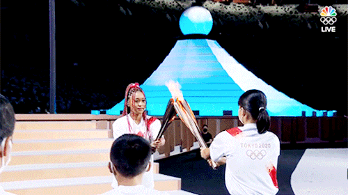 Naomi Osaka Lights The Olympic Flame 🔥