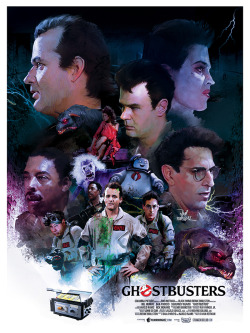 xombiedirge:  Ghostbusters by Vlad Rodriguez / Tumblr / Store 18&quot; X 24&quot; Digital print, numbered edition of 50. Available from Stange Kids Club, HERE. 