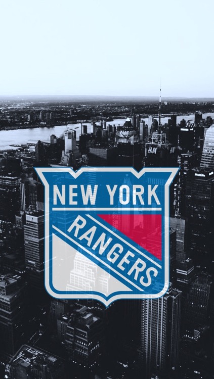 NY Rangers logo + NYC skyline -requested by anonymous