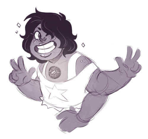 eversartdump:  Smokey Quartz sketch from this evening. Just wanted to give her a try. Dedicated to my friend @crazyhamlet because Smokey is one of their favs from SU. <3 