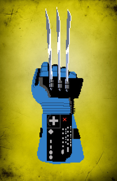 Porn Pics it8bit:  Power Glove Love Prints for Spider-man, Batman, Wolverine, The