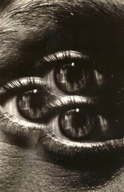 emparallel:  Herbert List:Jeanloup Sieff, triple eye, 1972
