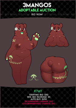 3mangos:  The Auction Is Still Going! Someone wound up bidding a wee bit too much in the previous auction and it’s looking too good to be true. Since it also ended the auction, here’s a remake and a chance to actually grab this cutie with a booty.