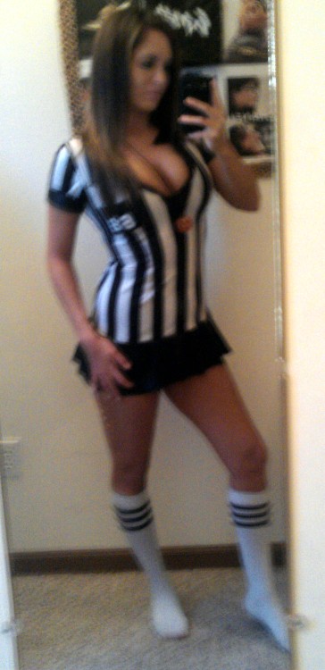 Sexy referee costume self pic