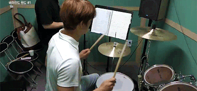 parano1d:yoo yeon seok + drum practice