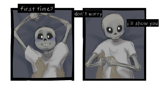 XXX NSFW Undertale (Sans guides you on your first photo
