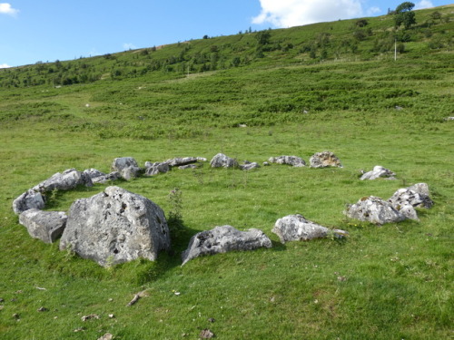 Yockenthwaite Stone Circle or Kerb Cairn, North Yorkshire, 22.7.17.