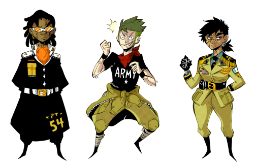 getdestroyed-staydestroyed:  It had been a good while since I had drawn something finished for my big ol’ Post-cyberpunk genre story known as “LIVE GEAR”.  Since the main cast are in the military and members of a spec ops unit, I wanted