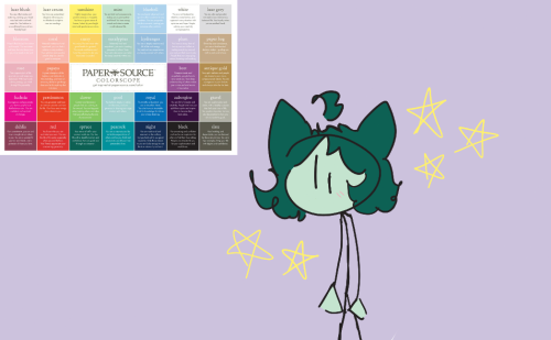 Decided To Use The Paper Source Colorscope To Get As Close To My Oc's Colors As Possible