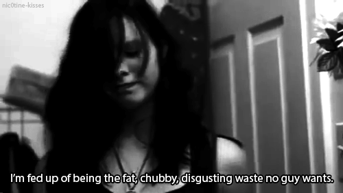 terrified-rebel:  loved-and—lost:  After I eat I always feel guilty that I ate. I’m already so fat! I don’t want to get even more fat! ~Lauren  